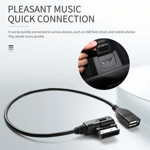 Cổng Ami Nam để <span class=keywords><strong>USB</strong></span> 2.0 Nữ cáp cho <span class=keywords><strong>Audi</strong></span> âm thanh âm nhạc Giao Diện Adapter tương thích Ami Adapter Cáp để <span class=keywords><strong>USB</strong></span> ổ đĩa <span class=keywords><strong>flash</strong></span> - Product Image 2