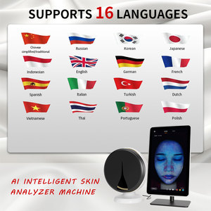चेहरे की मशीन ब्यूटी सैलून का उपयोग 3 डी चेहरे की त्वचा विश्लेषक त्वचा स्कैनर त्वचा विश्लेषण मशीन - Product Image 2