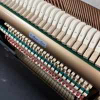Piano Tegak KAWAI NS10 Kayu Ebony Poles Buatan Jepang, Penyetelan Handal untuk Belajar & Pertunjukan Keluarga
