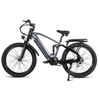 Vélo de montagne électrique 26*3.0 avec batterie au lithium 48V, moteur arrière 500W, cadre en aluminium - Style sportif