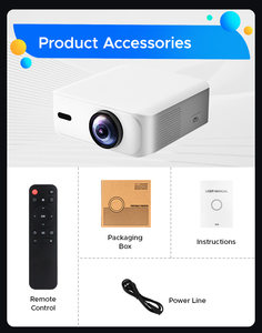 Junuo Hệ Thống <span class=keywords><strong>Wifi</strong></span> Kép <span class=keywords><strong>Android</strong></span> 11 360ANSI Cao Lumens 200Inch Hỗ Trợ 30000 + Trò Chơi Retro <span class=keywords><strong>2</strong></span> Gamepads 1080P Máy Chiếu Di Động - Product Image 6