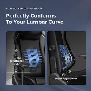 Paris confortable Racer <span class=keywords><strong>Master</strong></span> XL grand Premium noir inclinable ordinateur de bureau maison fonctionnel Silla chaise de jeu avec 4D - Product Image 5