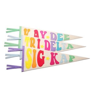 Wholesale Logo Printing Felt Banner Custom Advertising Triangular Felt Pennant <b>Flag</b> - Product Image 6