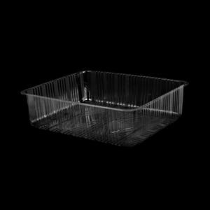 Caja de embalaje de plástico desechable para mascotas, bandeja rectangular transparente para servir frutas, sin cubierta, 220x180x60mm, modelo 2218 - Product Image 4