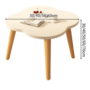 2024 luxe petite Table basse créative baie vitrée Design Table en bois moderne pour chambre appartement balcon thé assis lumière - Product Image 2