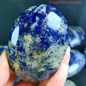 Piedra de Sodalita Natural Pulida en Forma Ovalada para Decoración del Hogar y Regalos Navideños, Venta al Por Mayor - Product Image 5