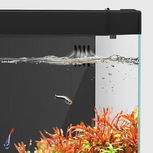 Bureau écologique eau herbe aménagement paysager ménage poisson ornemental verre Ultra-blanc petit salon souper réservoir en verre blanc - Product Image 3