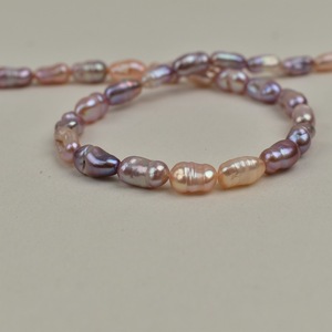 Perles PIPA colorées naturelles d'eau douce de 6-10 mm à trou droit, en vrac, pour le commerce transfrontalier, perles de forme irrégulière Wenchi - Product Image 4