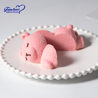 GÂTEAU santé et nutrition 3D Bear cake FRAISES CAKE DESSERTS Emballage De Dessert avec livraison rapide ingrédients méticuleux
