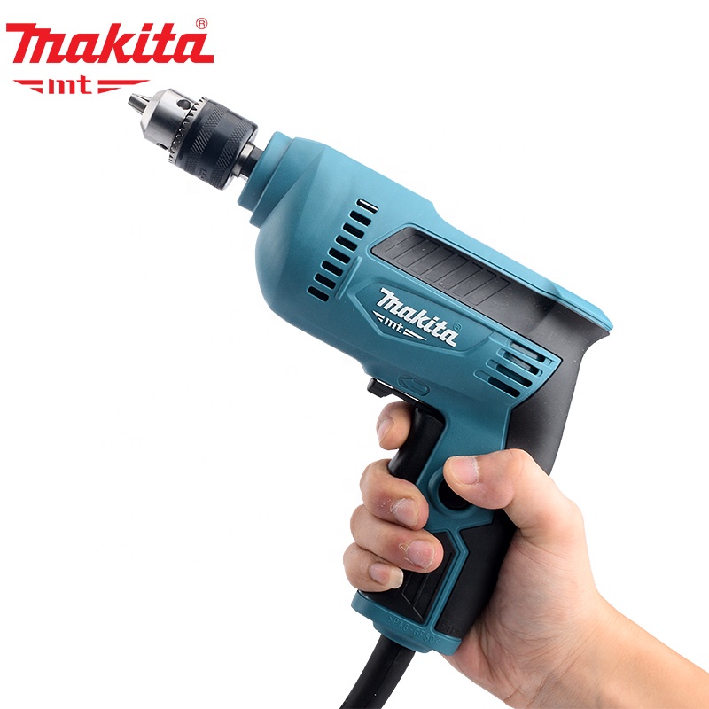 Makita broca elétrica original, broca leve m6001b, corpo de luz 450w, forte potência japonesa, makita, casa, multi-função, controle de velocidade, broca de mão