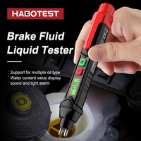 Habotest Multi-function Measuring Electrical Instrument Digital Brake Oil Fluid Moisture Detector Tester Pen 1 Year Ip55