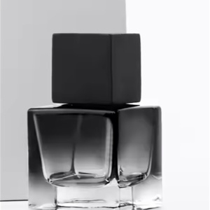 Botella de Perfume de Vidrio Vacía de Lujo Personalizada, Botella Cuadrada con Degradado de Color - Product Image 2