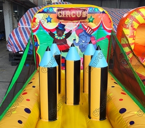 <span class=keywords><strong>Jeux</strong></span> gonflables commerciaux 4-en-1 pour événements extérieurs et enfants - Product Image 1