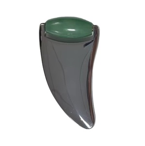 Offerta Speciale: Massaggiatore Viso e <span class=keywords><strong>Occhi</strong></span> in Metallo a Rullo Singolo con Gemme, Doppio Uso per Lifting - Product Image 1