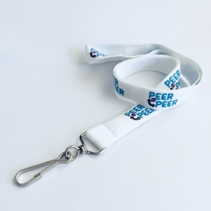 Cordón de poliéster y nailon en blanco para sublimación OEM, cinta lisa para medallas, cordón personalizado barato con logo impreso - Product Image 5