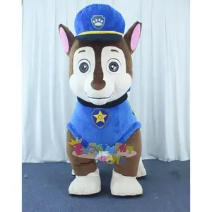 Hot!!! customized outdoor performance walking inflatable cartoon dog mascot costume for sale