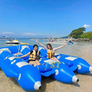 Poisson mouche gonflable hermétique prix usine 4 <span class=keywords><strong>6</strong></span> sièges poisson mouche gonflable remorquable bateau banane flottant gonflable - Product Image 4