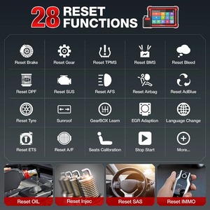 Pk <strong>LAUNCH</strong> <strong>X431</strong> Best KINGBOLEN K8 Full System Diagnostic Tool OBD2 Scanner 28 Reset Functions ECU Coding Bi-directional Control - Product Image 3