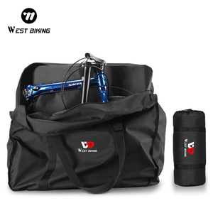 Sac de transport pour vélo WEST BIKING en polyester 600D PU imperméable, grande capacité, pour vélo pliable de 20 pouces - Product Image 1