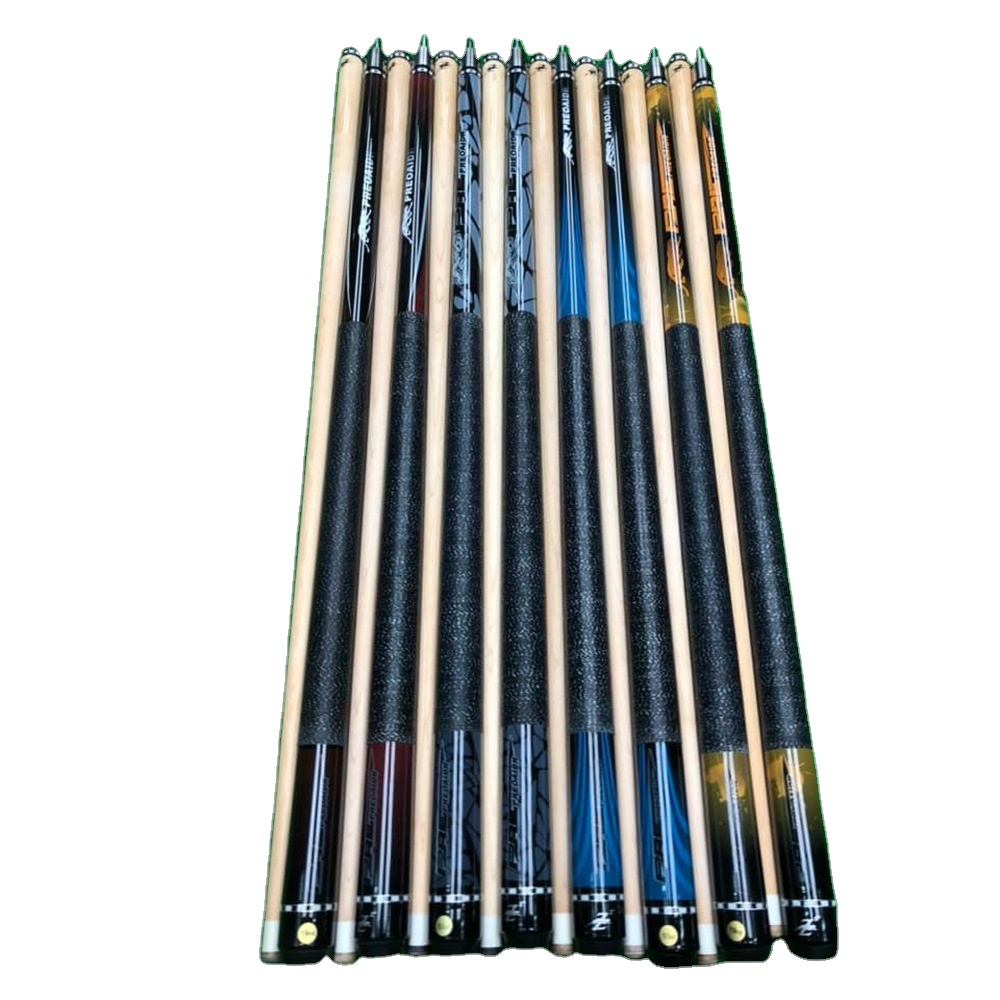 ビリヤード PREOAIDR Cues PREOAIDR 3142 King Billard Pool Cue Maple Carbon Shaft Black