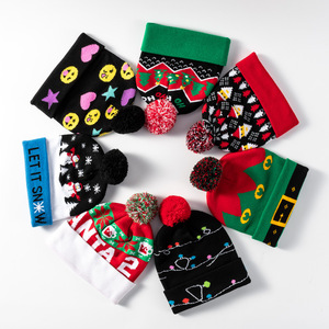 Jacquard Tùy Chỉnh Beanie/100% Acrylic Của Riêng Bạn Thêu Logo Thời Trang Dệt Kim Beanie Hat Tùy Chỉnh Mùa Đông Hat Với Pomwholesale Pomwholesale - Product Image 4