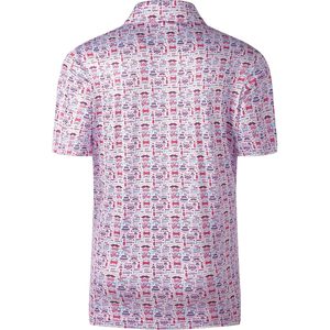 เสื้อกอล์ฟผู้ชายแขนสั้น แห้งเร็ว ระบายเหงื่อได้ดี พิมพ์ลาย คอปก - Product Image 3