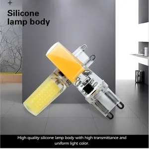 1-10pcs G4 <span class=keywords><strong>LED</strong></span> <span class=keywords><strong>G9</strong></span> COB đèn 3W 6W bóng đèn E14 AC DC 12V 220V nến đèn lạnh/ấm trắng thay thế halogen cho đèn chùm Spotlight - Product Image 3