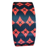 Ruban tissé jacquard rayé personnalisé de 38 mm pour chaussures, sacs, vêtements, couture DIY, OEM, ODM, échantillon gratuit