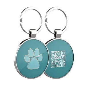 CMRFID all'ingrosso Custom Alloy Smart NFC 213 Metal Epoxy QR Code Pet Dog ID Tag