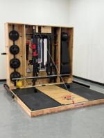 Rack de Squat Commercial Multifonctionnel pour Fitness, Équipement de Gym, Machine d'Entraînement de Force, Armoire de Rangement Fitness