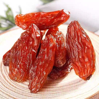 Fournisseur chinois en gros de raisins rouges séchés pour la décoration, fraîchement préparés, de haute qualité, disponibles en vrac