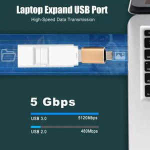 Venta caliente macho tipo C a hembra USB 3,0 adaptador Mini USB tipo C OTG convertidor conectores fabricante proveedor - Product Image 6