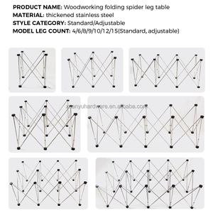 Support <span class=keywords><strong>de</strong></span> table <span class=keywords><strong>de</strong></span> Construction <span class=keywords><strong>pliable</strong></span> d'établi <span class=keywords><strong>de</strong></span> jambe d'araignée en acier robuste portatif pour l'état <span class=keywords><strong>de</strong></span> travail du bois - Product Image 5