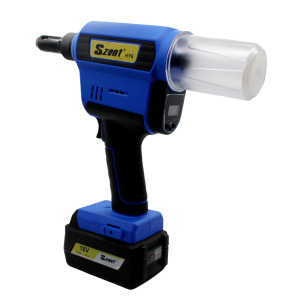 เครื่องมือยิงรีเวทไร้สาย 4.8-6.4 มม. แบตเตอรี่ลิเธียมปลอดภัย รุ่น SZENT-HY6 ปืนยิงรีเวทแบบวงแหวนลิเธียม สำหรับยึดสลักเกลียว - Product Image 1