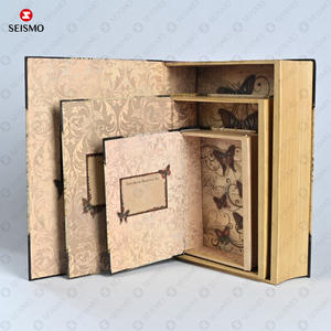 Customized Handmade Bookshaped Empty <strong>Perfume</strong> Packaging <strong>Old</strong> Book Shape Magnetic Pr Gift Package Boxes Personalized - Product Image 3