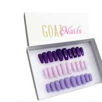Wanzongdong — boîte cosmétique personnalisée pour faux ongles, coffret d'emballage à pression pour ongles, avec Logo