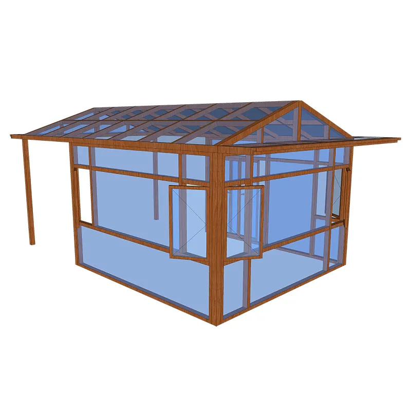 맞춤형 방수 썬룸 유리 주택 빌라에 대한 알루미늄과 알루미늄 무료 스탠딩 유리 썬룸