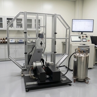 Machine d'essai d'impact Charpy à affichage numérique et analogique, testeur d'impact à pendule de 750J pour matériaux métalliques en laboratoire