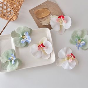 ดอกกล้วยไม้ฟาแลนนอปซิสประดิษฐ์ ทำจากยางนิ่ม เหมือนจริงมาก ใช้ตกแต่งงานแต่งงาน ดอกเดี่ยว ติดกิ๊บติดผม - Product Image 2