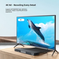 16 in 1 Out Hdmi Switch Splitter 16 Port Usb 2.0 Kvm Switch Hotkey 4K*2K 30Hz Hdmi Kvm Switch Monitor