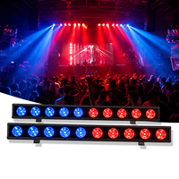 Barra LED RGBW 4 en 1 de 10x50W, Proyector de Pared con Efectos Personalizados, DMX512, Luz Auxiliar, Luces para DJ, Discoteca, Fiestas y Eventos