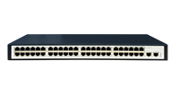 Commutateur réseau Gigabit 50 ports OEM&ODM d'usine avec QoS VLAN, boîtier en fer, 50 RJ45 pour centre de données, commutateur Ethernet