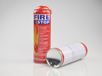 Échantillon gratuit 1000ml Fire-Stop aérosol fer blanc peut offset imprimé pour sprays et emballage avec joint de bouchon à vis