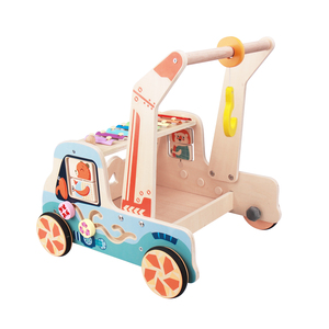 Passeggino in Legno Montessori per Bambini con 4 Ruote a Forma di Auto, Vendita all'Ingrosso - Product Image 5