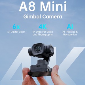 A8 <b>Mini</b> AI Object Tracking 4K Zoom Gimbal Camera S-ony CMOS HDR Night Vision 3 Axis For Fixed Wing RC Plane UAV - Product Image 2