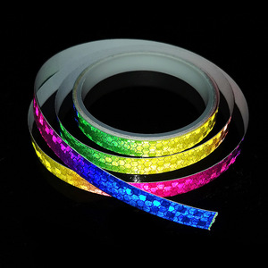 1/2cm x 8m autocollants de vélo ruban réfléchissant Fluorescent <span class=keywords><strong>vtt</strong></span> vélo bandes de vélo bandes de cyclisme bandes pour vélo casque moto Scooter - Product Image 5