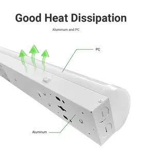 ETL DLC 140LM/W 30W 35W 40W 3500K 4000K 5000K 6500K Led Linear Strip Single Pendent Light