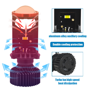 Infitary için araç aydınlatma sistemi, son H4 arabalar ve motosikletler için LED far lambası projektör Lens toptan - Product Image 5