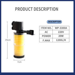 ZOOBAM 내장 필터 음소거 정수 시스템 사이클 통기 공기 펌프 수족관 생물 용 잠수정 공기 압축기 - Product Image 6