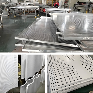 Bảng tường 3D đục lỗ & khắc nhôm Veneer Bảng trang trí kiến trúc Ốp tường thiết kế tùy chỉnh - Product Image 3